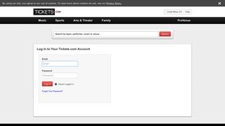 Log In - Tickets.com