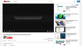 how can login your tikona id without best your time - YouTube