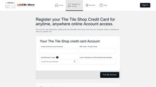 The Tile Shop Credit Card - - Comenity