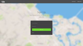 Sign Up - web app - Tile