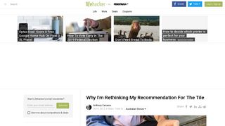 Why I'm Rethinking My Recommendation For The Tile | Lifehacker ...