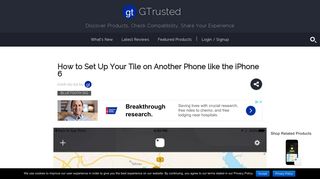 How to Set Up Your Tile on Another Phone like the iPhone 6 - GTrusted