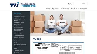 Tillsonburg Hydro - My Bill