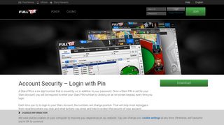 Login with PIN – Security PIN Instructions - Full Tilt Poker