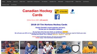 Tim Hortons Hockey Cards 2018-19 - Canadian Hockey Cards