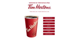 Welcome to Tim Hortons