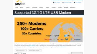 3G/4G LTE USB Modem Support - Peplink