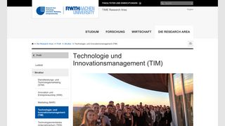 Technologie und Innovationsmanagement (TIM) - RWTH AACHEN ...