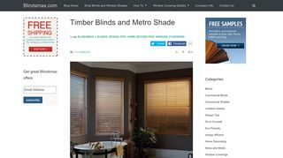 Timber Blinds and Metro Shade - BlindsMax Blog