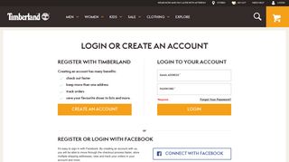 Login or Create an Account | Timberland Australia