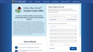 Instant Cash Offer for your Trade In | Kelley Blue Book