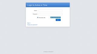 Active In Time | Login to Active in Time