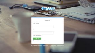 Time Etc - log in now