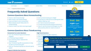 Frequently Asked Questions | Time4Learning
