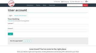 User account | Intrepid Travel