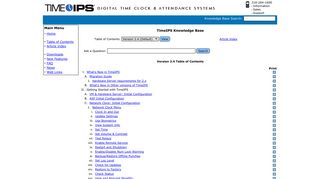 Table of Contents - TimeIPS
