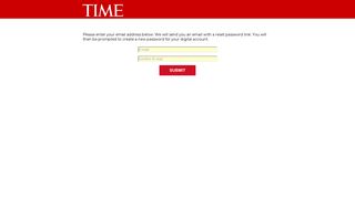 Time Magazine Digital: Forgot Password