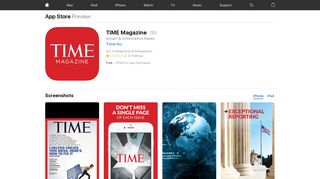 TIME Magazine on the App Store - iTunes - Apple