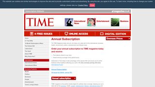 TIME Magazine | Annual Subscription