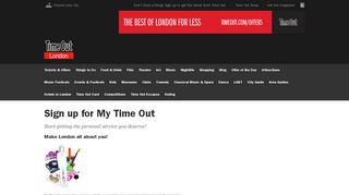 Sign up for My Time Out - Time Out London