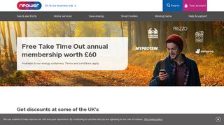 Take Time Out - Offers - npower