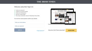 The Irish Times | Myaccount - Login