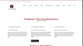 TimeTracker365 - Telephone Time Keeping System
