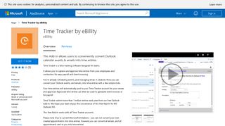 Time Tracker by eBillity - Microsoft AppSource