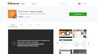 Time Tracker + Billing by eBillity - QuickBooks App Store - Intuit