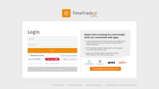 Time Tracker Billing System | Login Local