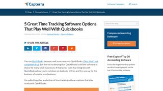 5 Great Time Tracking Software Options That Play Well With ...
