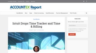 Intuit Drops Time Tracker and Time & Billing - Accountex Report