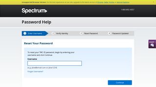Password Help - Register for a TWC ID - Spectrum