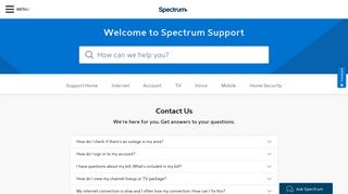 Contact Us - Spectrum.net