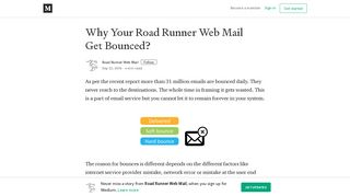 Why Your Road Runner Web Mail Get Bounced? - Medium