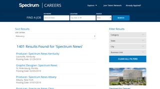 Search our Job Opportunities at Spectrum - Spectrum | Jobs