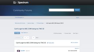 Solved: Can't Login to ABC.COM Using my TWC ID - Welcome to the ...