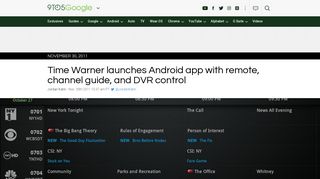 Time Warner launches Android app with remote, channel guide, and ...