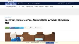 Spectrum completes Time Warner Cable switch in Milwaukee area ...