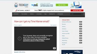How can I get my Time Warner email? | The Tech Guy