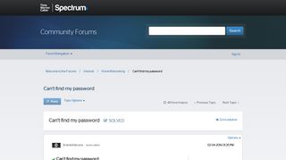 Solved: Can't find my password - Welcome to the Forums - Time ...