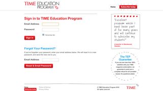 Login - TIME Education Program