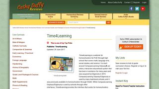 Time4Learning - Cathy Duffy Reviews