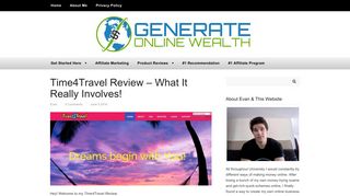 Time4Travel Review – What It Really Involves! - Generate Online Wealth