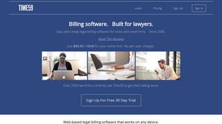 Time59: Cheap billing software for lawyers