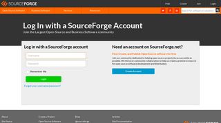SourceForge.net: Log In to SourceForge.net