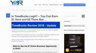 Is TimeBucks Legit? - You Can Earn $1 Here and $2 There But ...