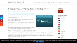 TimeBucks Review: Making Bucks or Wasting Time?