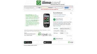 TimeCard Login - ECONZ Wireless
