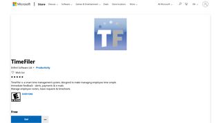 Get TimeFiler - Microsoft Store